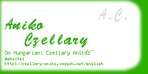 aniko czellary business card